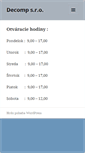 Mobile Screenshot of decomp.sk