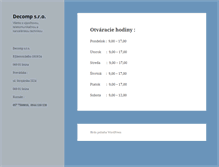 Tablet Screenshot of decomp.sk